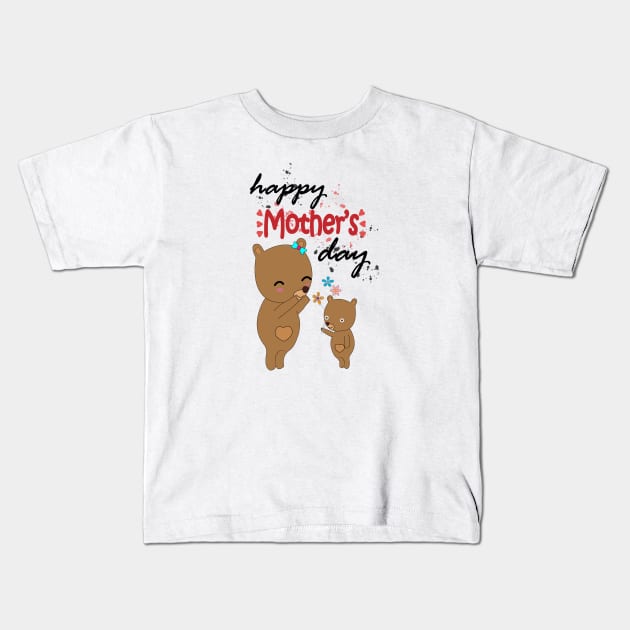 happy mothers day Kids T-Shirt by bratshirt